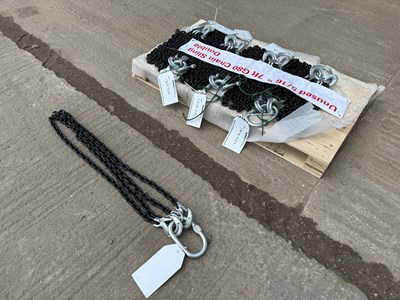 Unused 5/16 7FT G80 Double Legs Lifting Chain Sling ( 1 Of) 