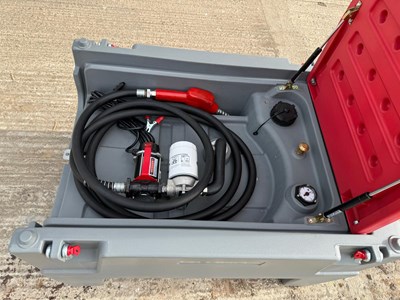 Unused 220l Fuel Bowser,12v Electric Pump, Fuel Gauge, 1000mm x 760mm x 600mm