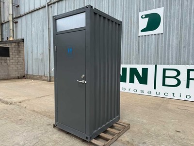 Unused Single Toilet Block With Wash Basin, 1070mm x 1260mm x 2540mm