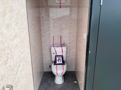 Unused Double Toilet Block, 2060mm x 1240mm x 2540mm