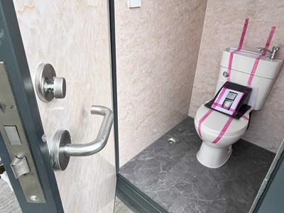 Unused Double Toilet Block, 2060mm x 1240mm x 2540mm
