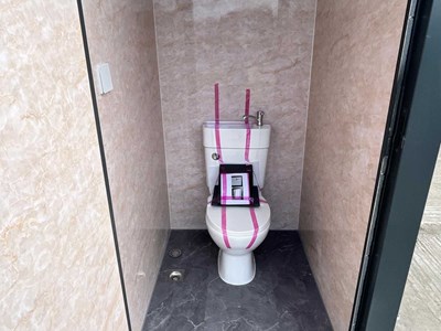 Unused Double Toilet Block, 2060mm x 1240mm x 2540mm