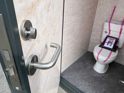 Unused Double Toilet Block, 2060mm x 1240mm x 2540mm