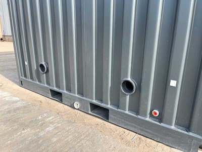 Unused Double Toilet Block, 2060mm x 1240mm x 2540mm