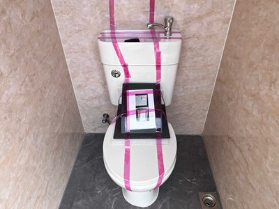 Unused Double Toilet Block, 2060mm x 1240mm x 2540mm