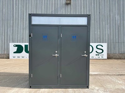 Unused Double Toilet Block, 2060mm x 1240mm x 2540mm