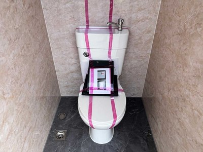 Unused Double Toilet Block, 2060mm x 1240mm x 2540mm