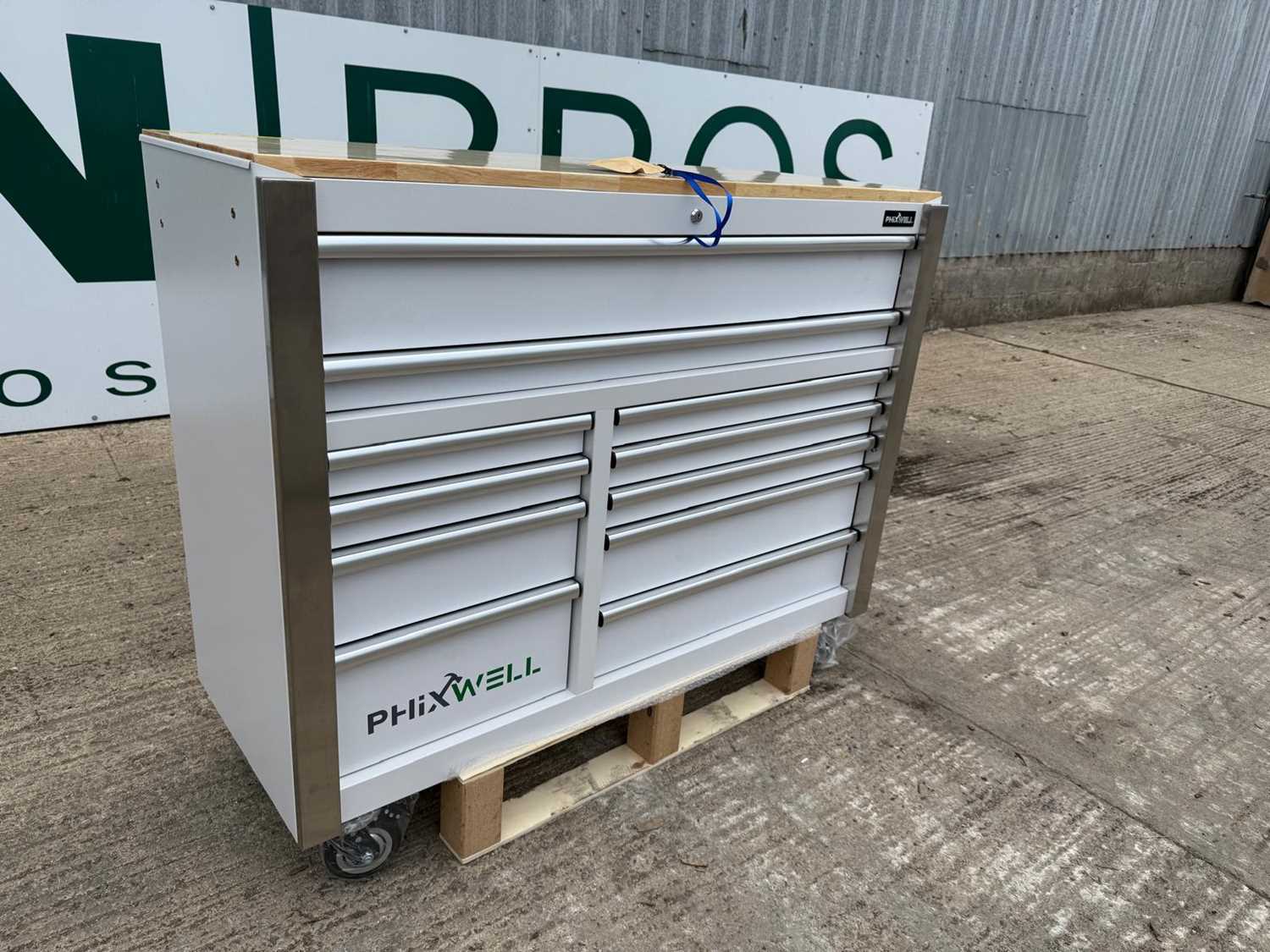 Unused 11 Drawer Tool Cabinet PHIXWELL 1350mm x 1000mm x 580mm
