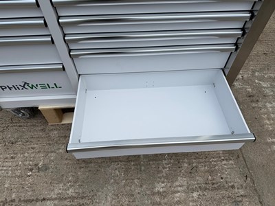 Unused 11 Drawer Tool Cabinet PHIXWELL 1350mm x 1000mm x 580mm