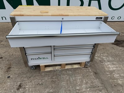 Unused 11 Drawer Tool Cabinet PHIXWELL 1350mm x 1000mm x 580mm