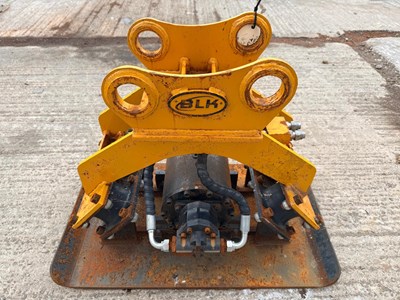Lot BLK Rammer BLK/04 Plate Compactor With 65MM Pins To Suit 13 Ton Excavator