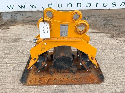 Lot BLK Rammer BLK/04 Plate Compactor With 65MM Pins To Suit 13 Ton Excavator