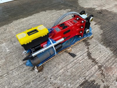 Lot Unused Lancini HM-500 Hydraulic Breaker 35mm Pin To Suit Mini Excavator
