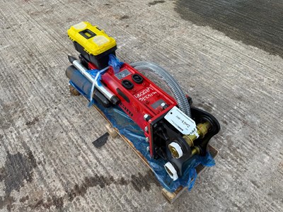 Lot Unused Lancini HM-500 Hydraulic Breaker 35mm Pin To Suit Mini Excavator