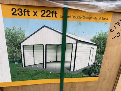 Unused 23" x 22" Metal Shed