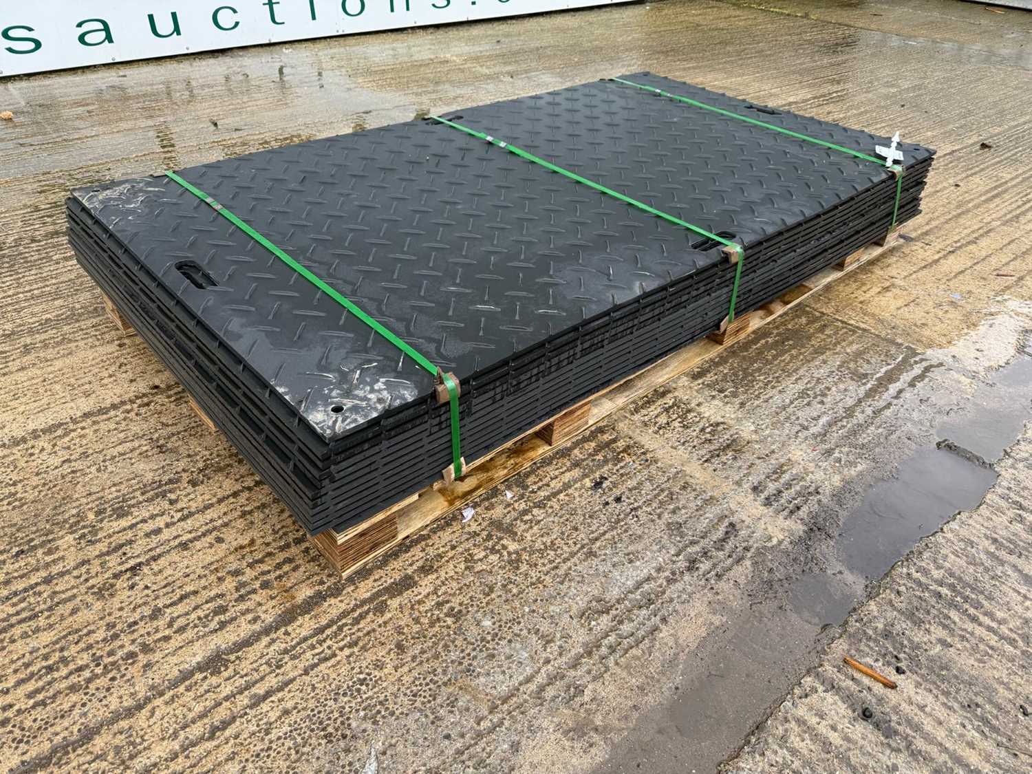 Lot Unused Ground Protection Mats 8Ft x 4Ft (12 Of)