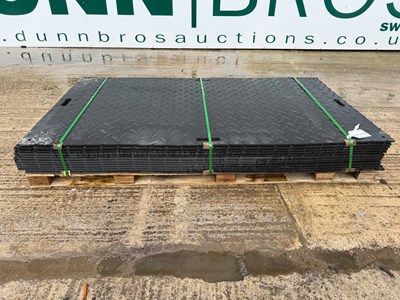 Lot Unused Ground Protection Mats 8Ft x 4Ft (12 Of)