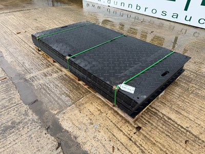Lot Unused Ground Protection Mats 8Ft x 4Ft (12 Of)