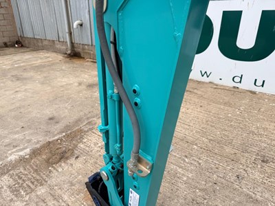 Lot Unused 2024 Kobelco SK25SR Mini Excavator, Blade, Hydraulic Quick Hitch Rubber Tracks, Piped, LED Lights, Warning Beacons, Suspension Seat