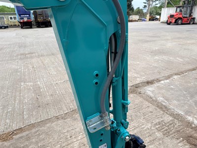 Lot Unused 2024 Kobelco SK25SR Mini Excavator, Blade, Hydraulic Quick Hitch Rubber Tracks, Piped, LED Lights, Warning Beacons, Suspension Seat