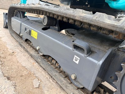 Lot Unused 2024 Kobelco SK25SR Mini Excavator, Blade, Hydraulic Quick Hitch Rubber Tracks, Piped, LED Lights, Warning Beacons, Suspension Seat