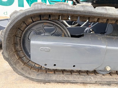 Lot Unused 2024 Kobelco SK25SR Mini Excavator, Blade, Hydraulic Quick Hitch Rubber Tracks, Piped, LED Lights, Warning Beacons, Suspension Seat