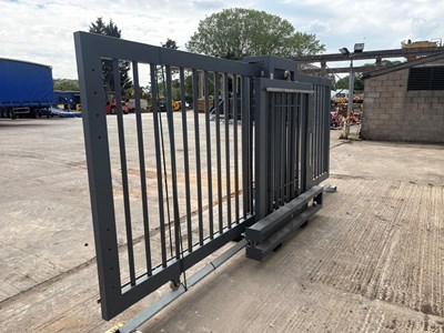 Lot Unused PF204G 20.4Ft x 6FT Counter Leaver Gate With Motor & 5 Fobs