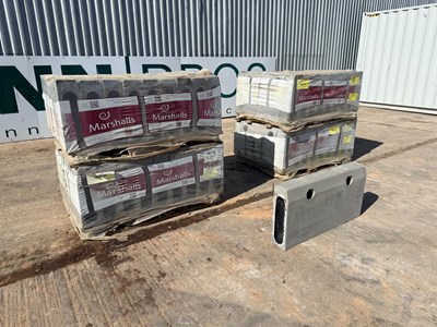 Lot Unused Beany Mono HB Blocks 4 Pallets Of 9, 1M x 500MM x 150MM (36 In Total)