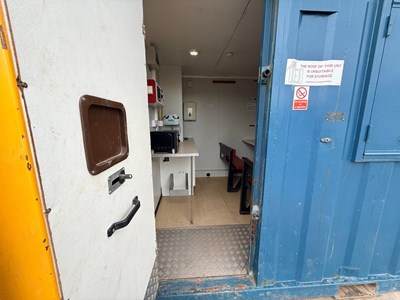 Lot CT4210 Static Welfare Unit SWO/600, 24' x 9' With Office & Canteen & Drying Room & W/C, 6 KVA (Keys)