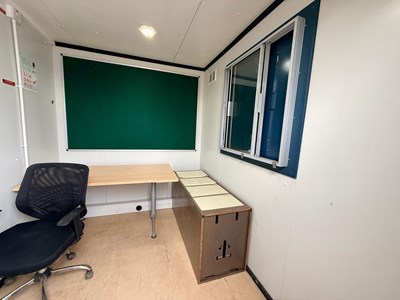 Lot CT4210 Static Welfare Unit SWO/600, 24' x 9' With Office & Canteen & Drying Room & W/C, 6 KVA (Keys)