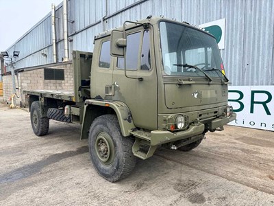 Lot 1990 MOD Leyland Daf 4 Ton 4x4 LHD Platform Truck, Manual Gear Box (Reg Docs Available)